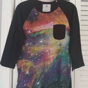 EUC galaxy shirt Size M